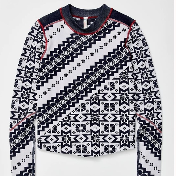 Free People Myoko Jacquard Layer Top - Picture 4 of 4